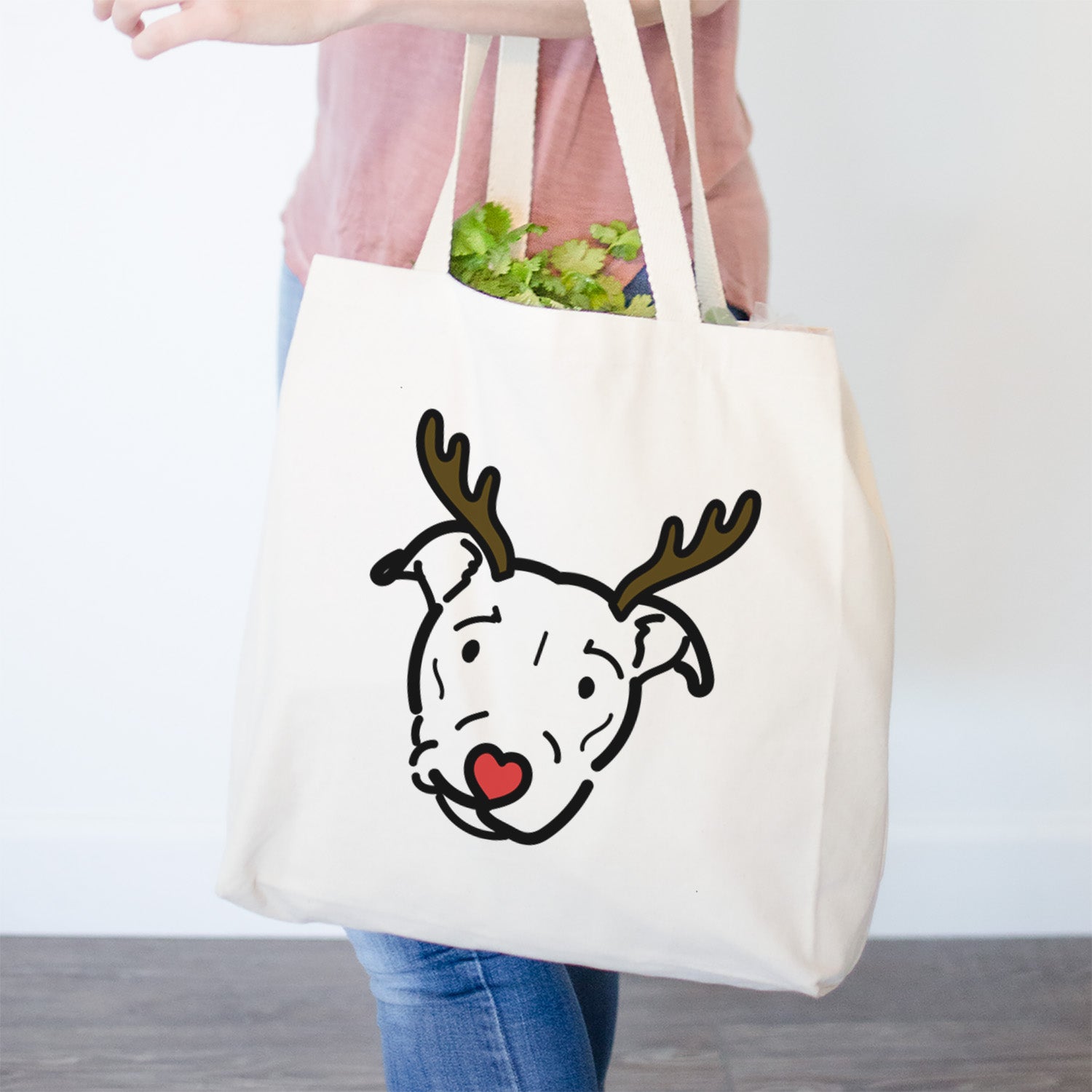 Red Nose Pitbull Mix - Ernie - Tote Bag