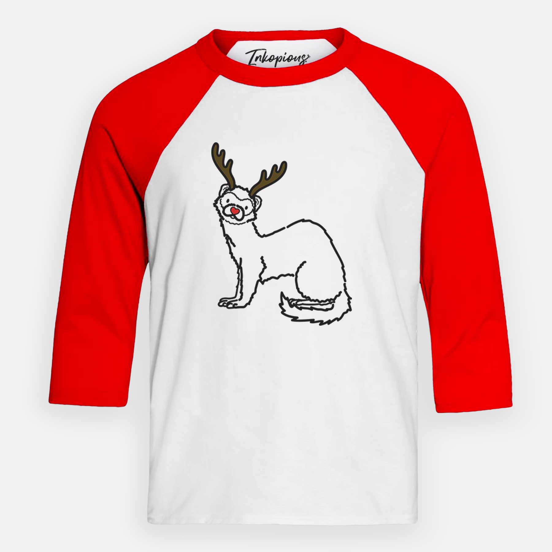 Red Nose Ferret - Fern - Youth 3/4 Long Sleeve