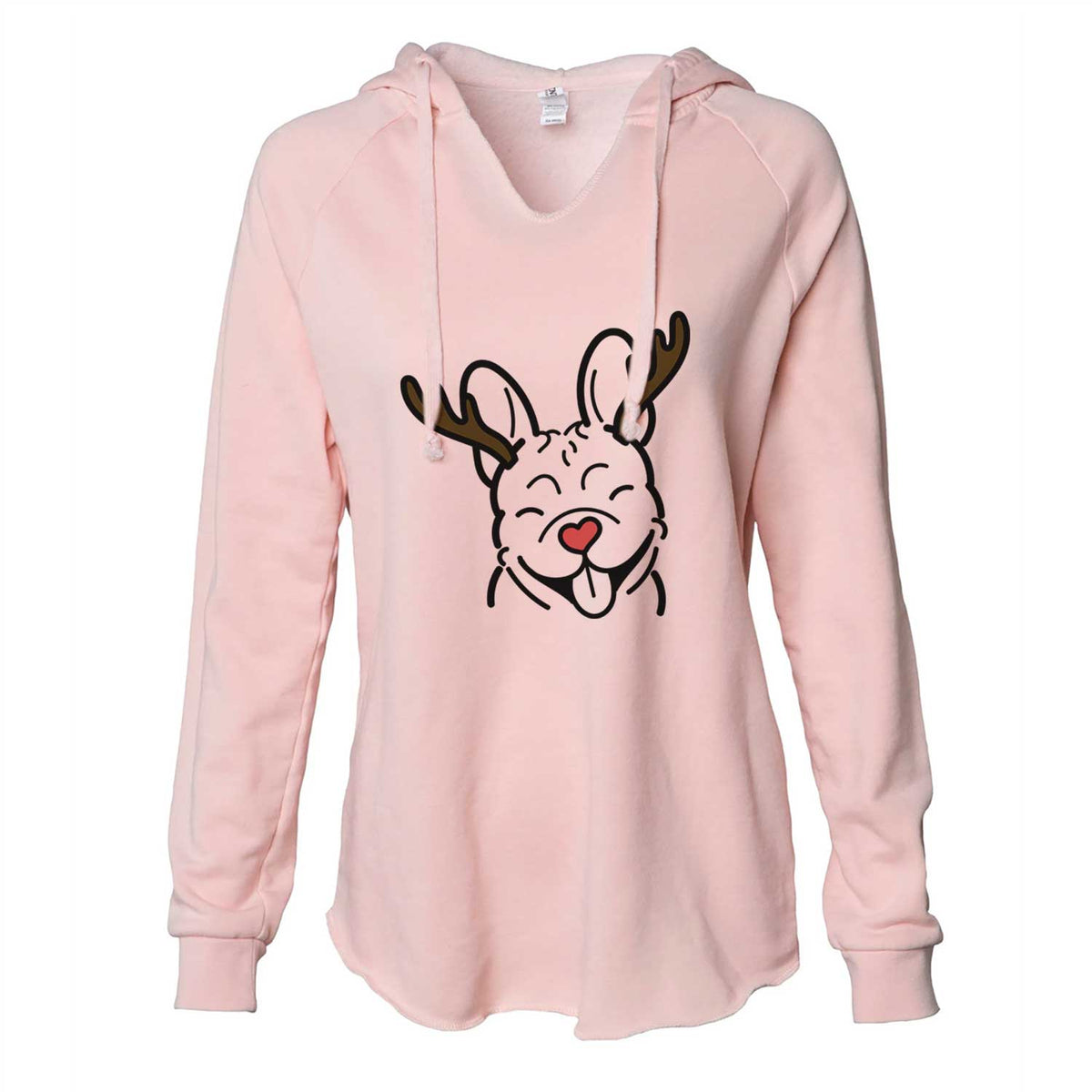 Red Nose French Bulldog - Cali Wave Hooded Sweatshirt