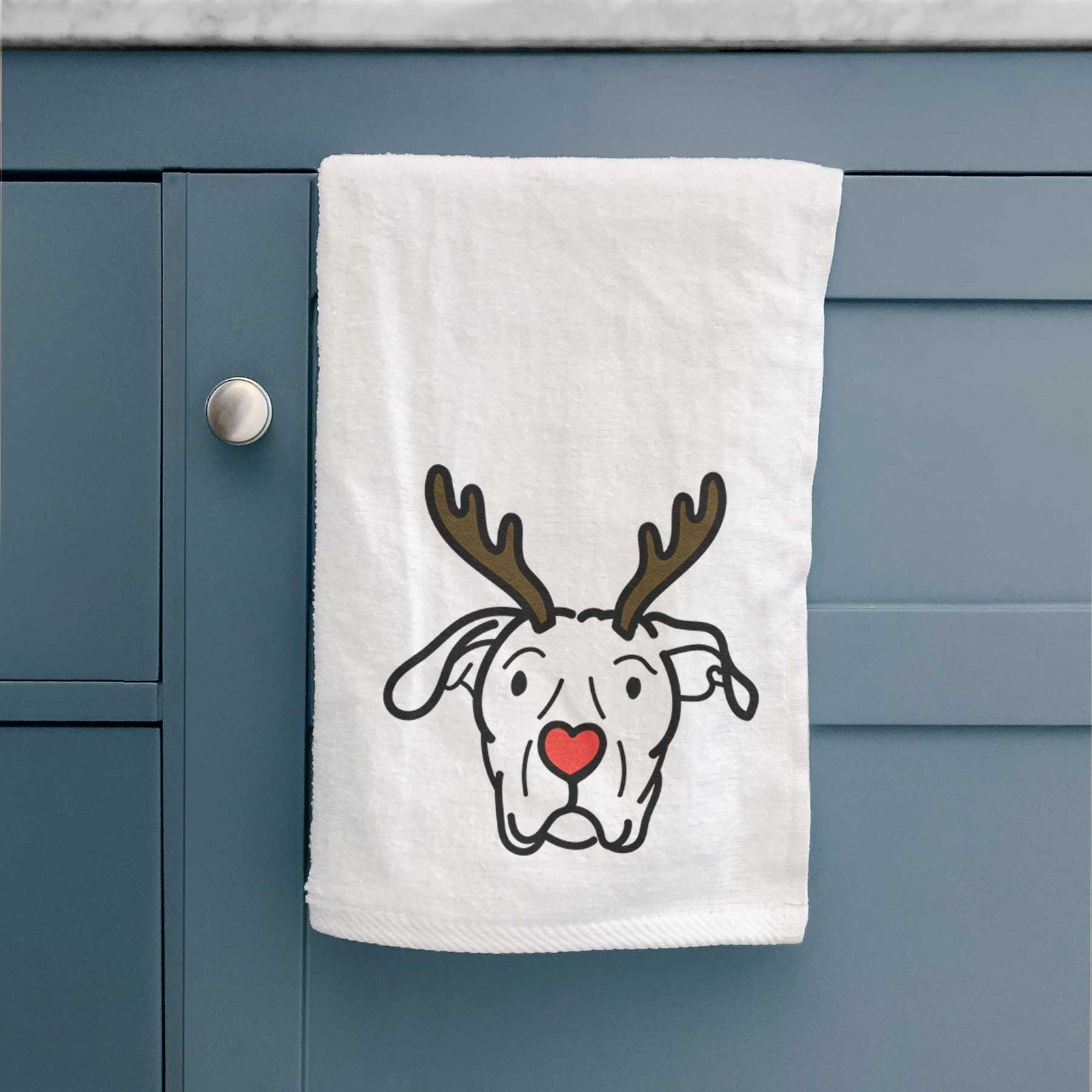 Red Nose Dogo Argentino - Genevieve - Decorative Hand Towel