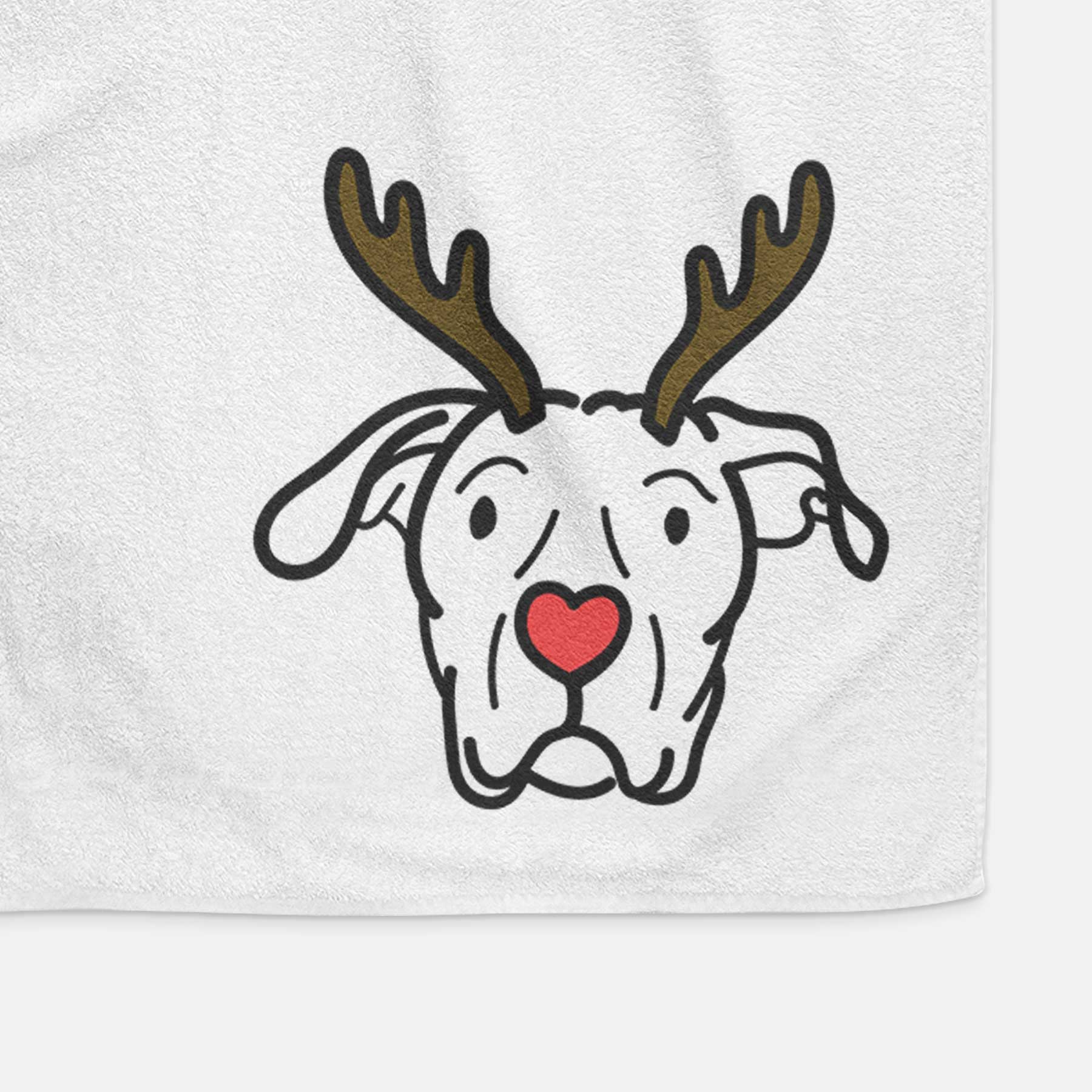 Red Nose Dogo Argentino - Genevieve - Decorative Hand Towel