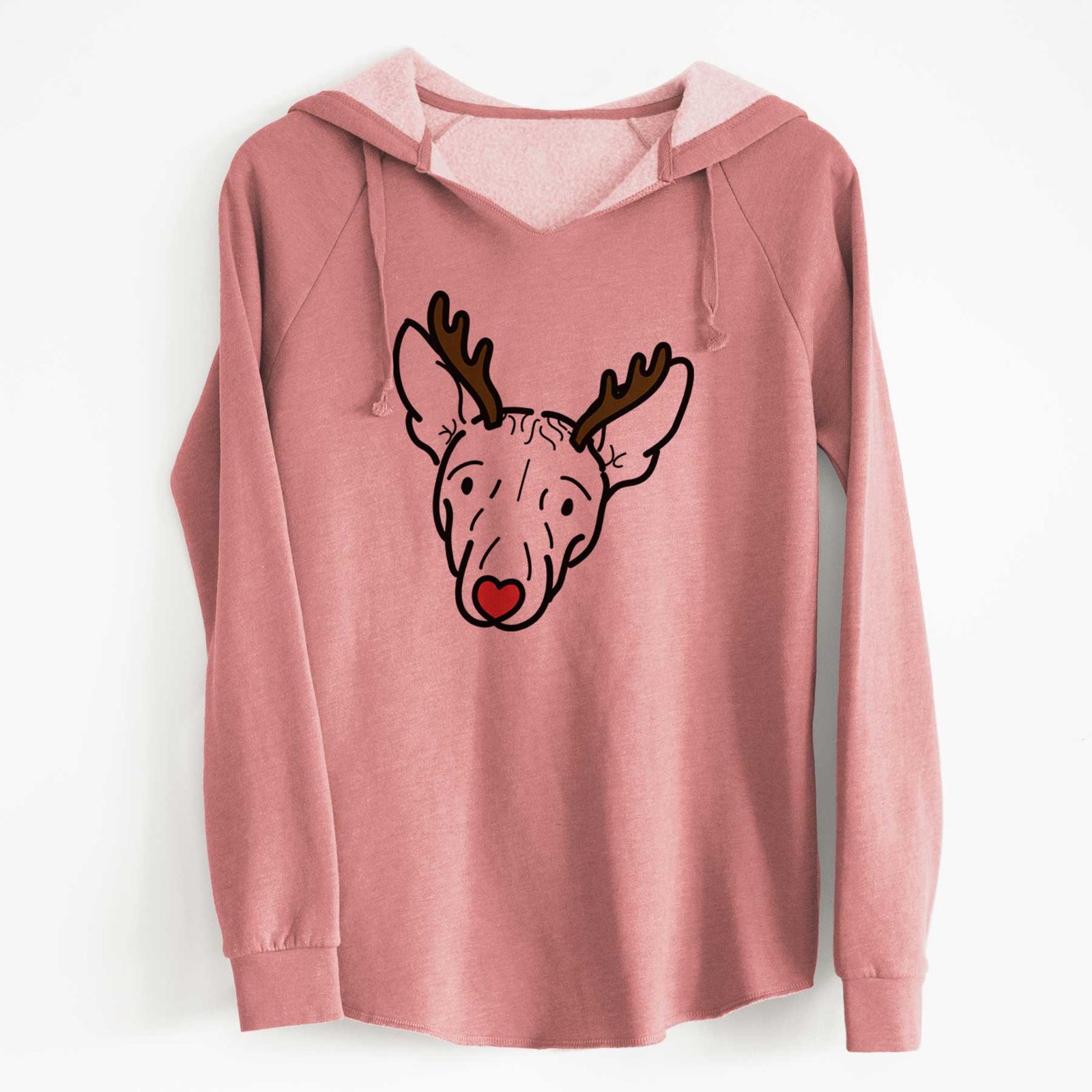 Red Nose American Hairless Terrier - Georgia - Cali Wave Hooded Sweatshirt