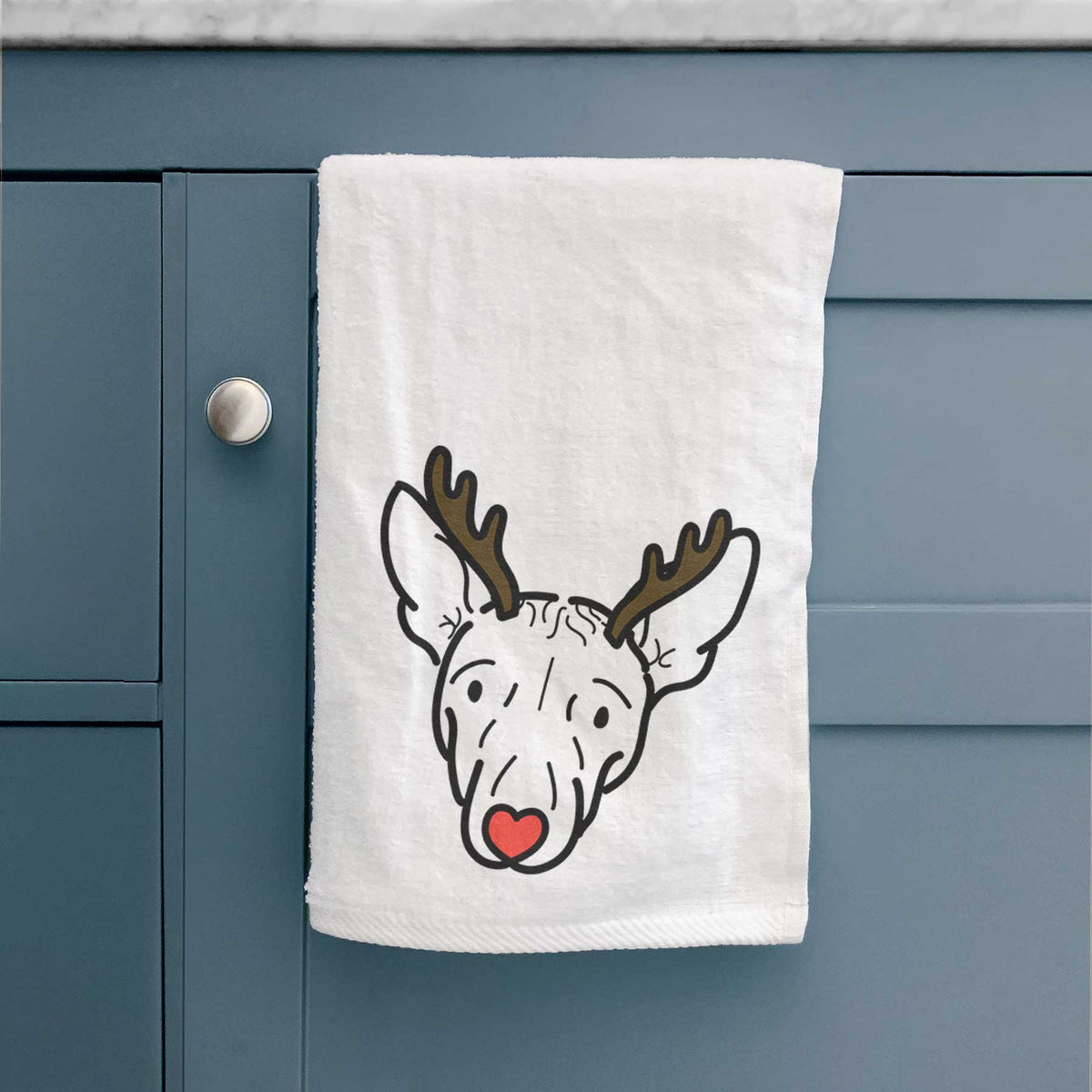 Red Nose American Hairless Terrier - Georgia - Decorative Hand Towel