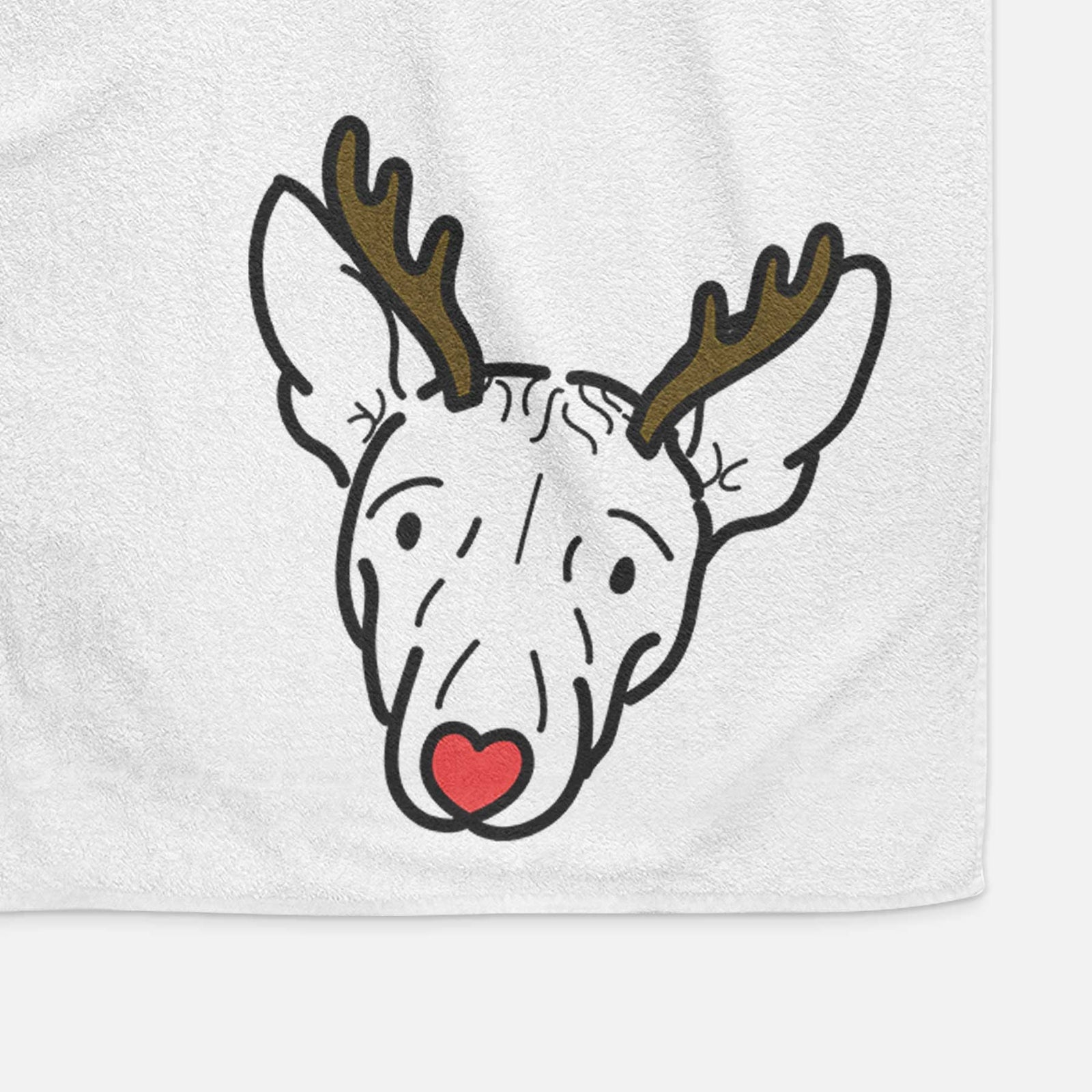 Red Nose American Hairless Terrier - Georgia - Decorative Hand Towel