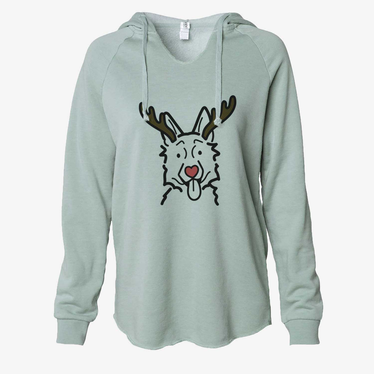 Red Nose German Shepherd - Cali Wave Hooded Sweatshirt