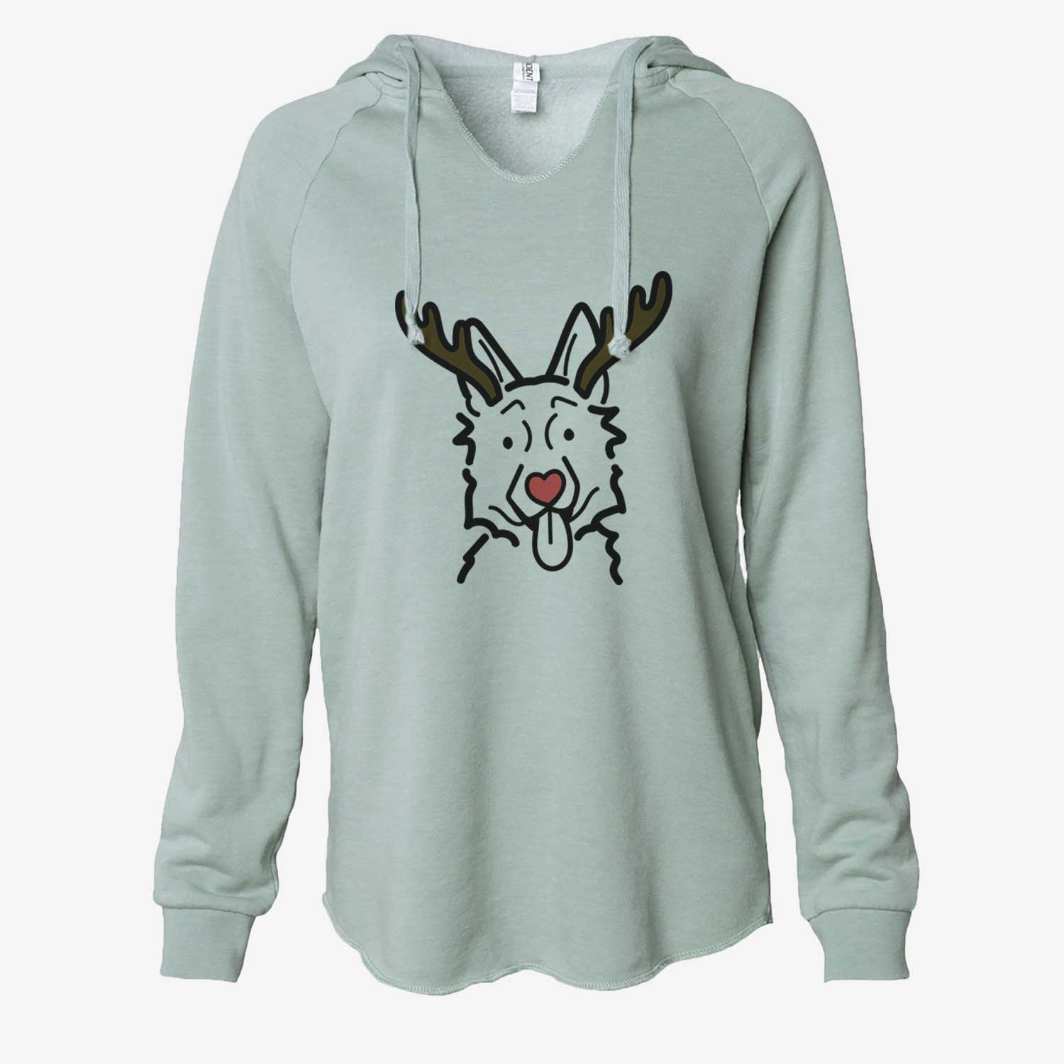 Red Nose German Shepherd - Cali Wave Hooded Sweatshirt