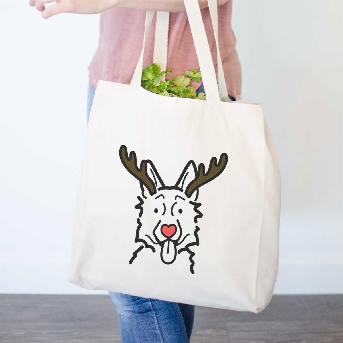 Red Nose German Shepherd - Tote Bag