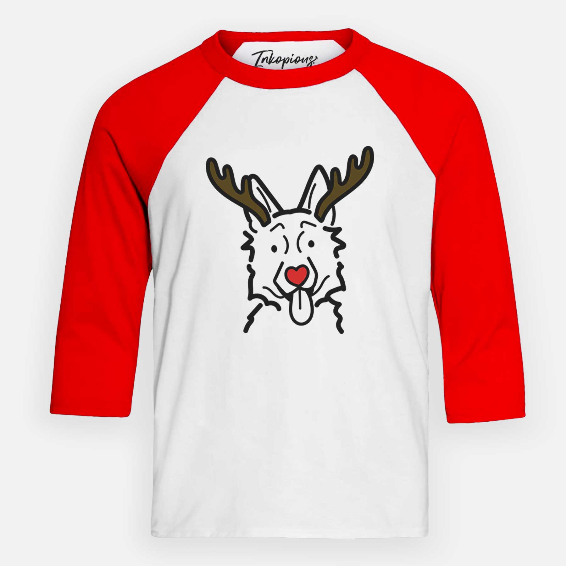 Red Nose German Shepherd - Youth 3/4 Long Sleeve