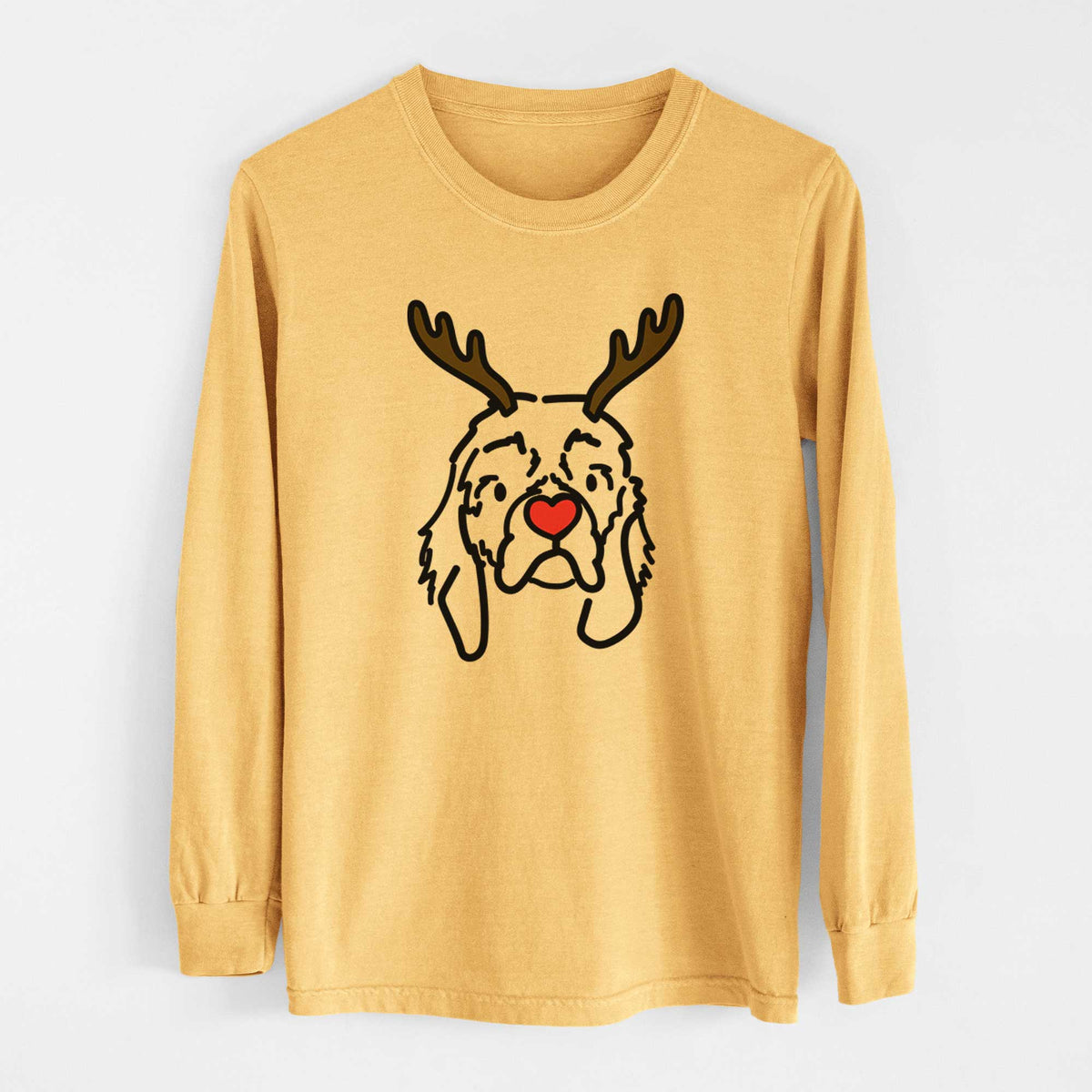 Red Nose Cocker Spaniel - GiGi - Heavyweight 100% Cotton Long Sleeve