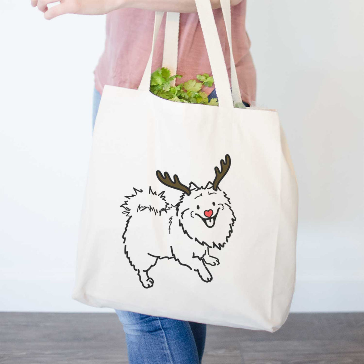 Red Nose Pomeranian Mix - Goldie - Tote Bag
