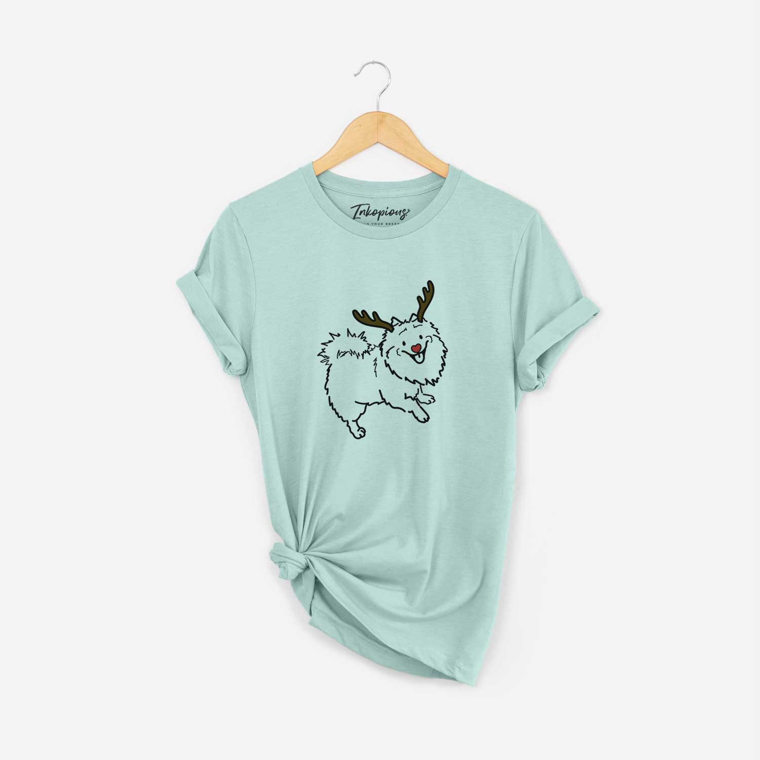 Red Nose Pomeranian Mix - Goldie - Unisex Crewneck