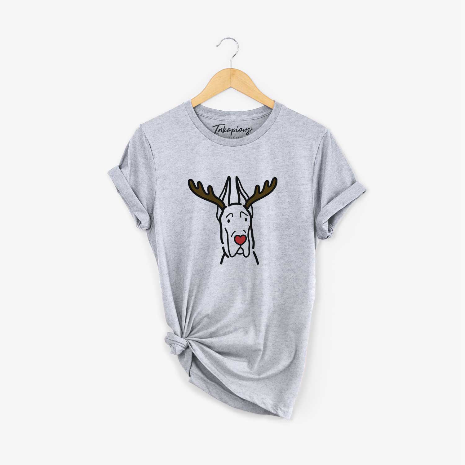 Red Nose Great Dane with Cropped Ears - Unisex Crewneck