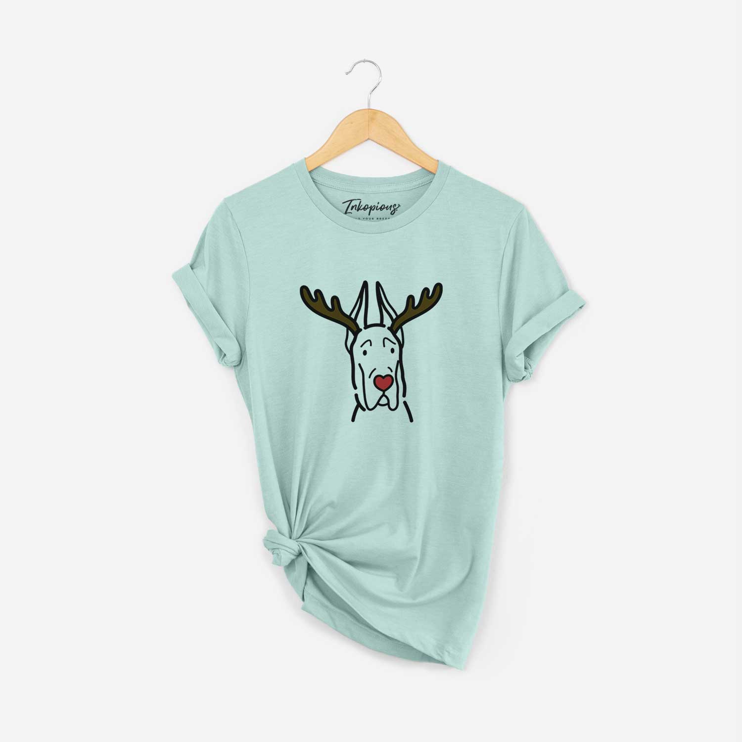 Red Nose Great Dane with Cropped Ears - Unisex Crewneck