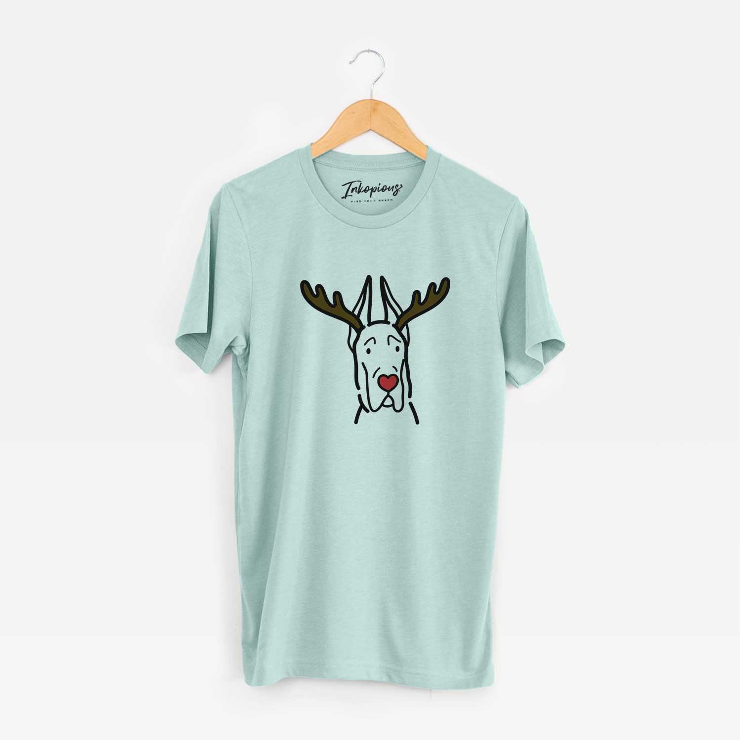 Red Nose Great Dane with Cropped Ears - Unisex Crewneck