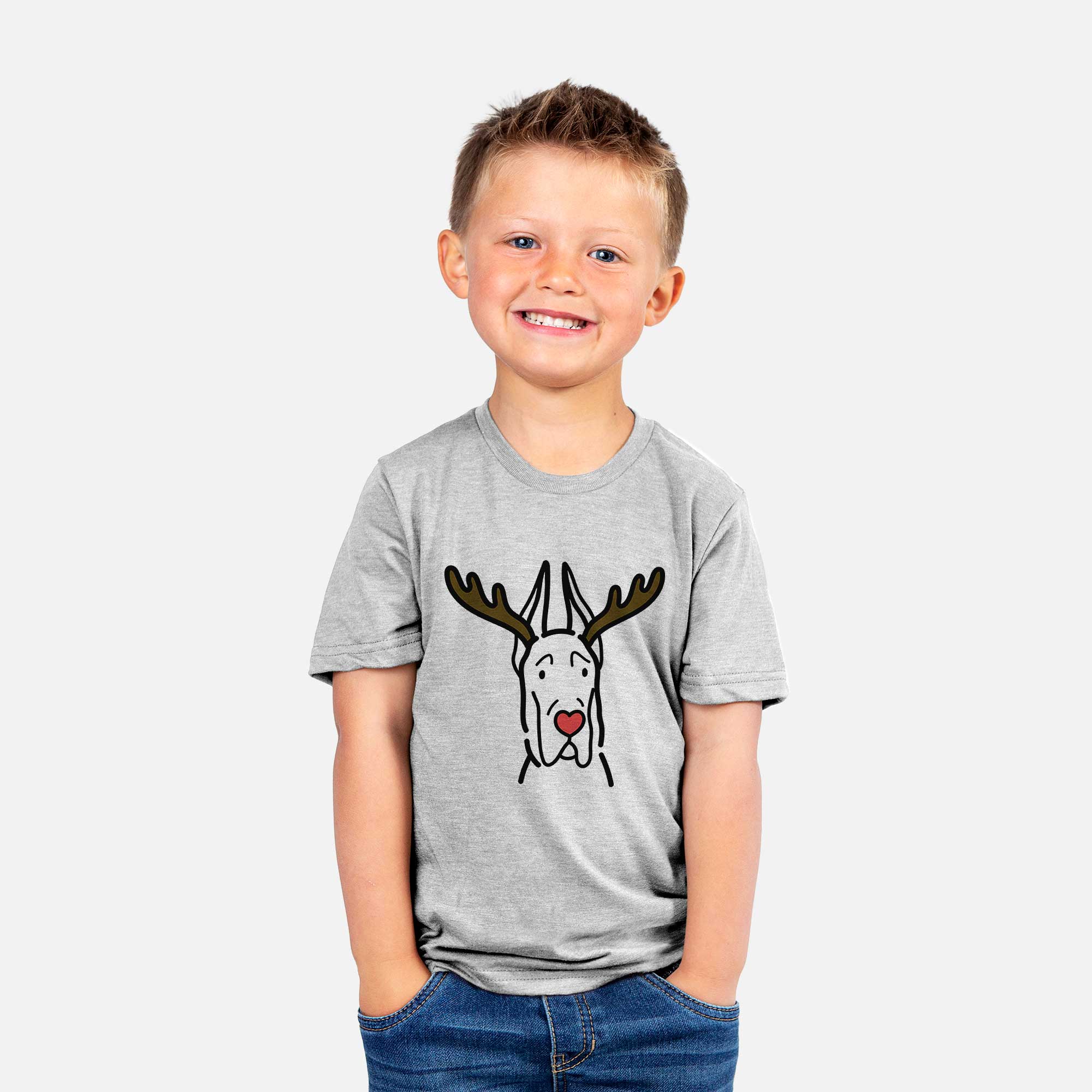 Red Nose Great Dane with Cropped Ears - Kids/Youth/Toddler Shirt