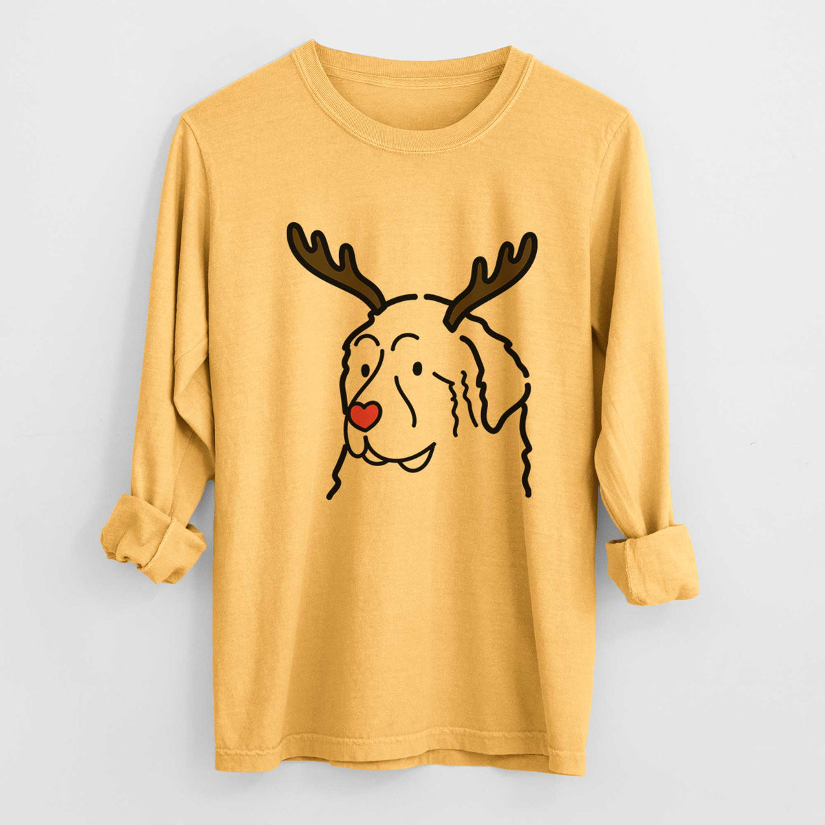 Red Nose Great Pyrenees - Heavyweight 100% Cotton Long Sleeve