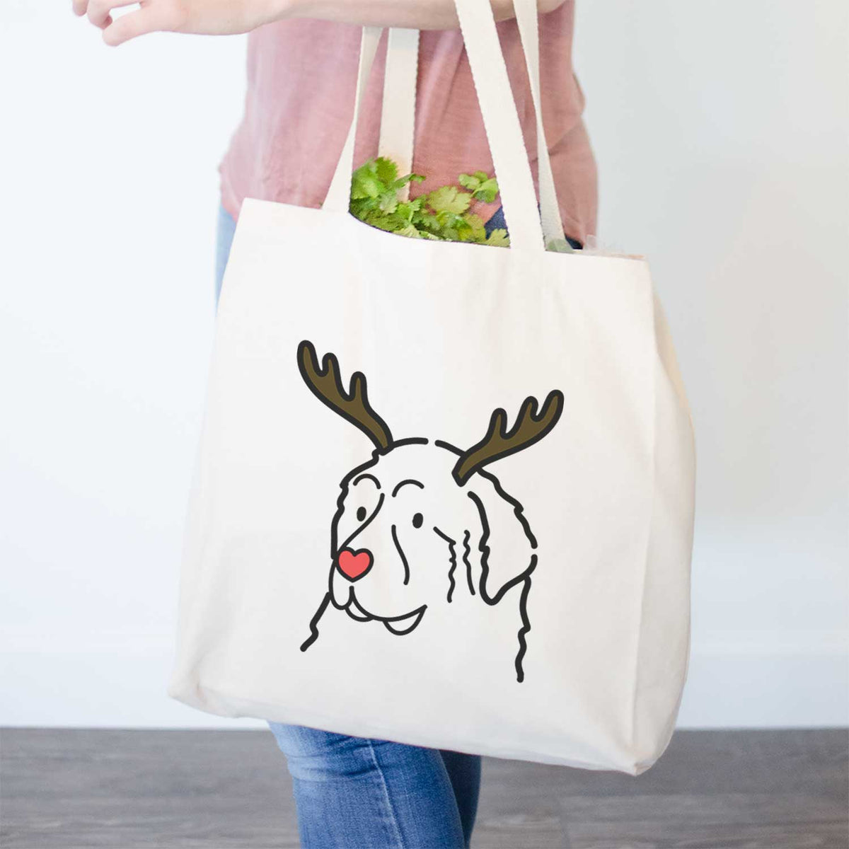 Red Nose Great Pyrenees - Tote Bag