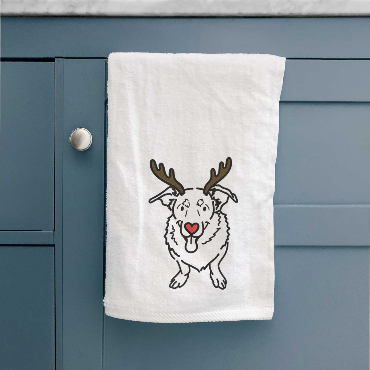 Red Nose Basset Hound German Shepherd Mix - Gretchen - Decorative Hand Towel