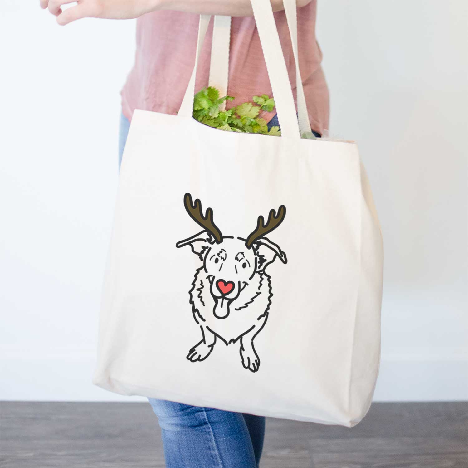 Red Nose Basset Hound German Shepherd Mix - Gretchen - Tote Bag