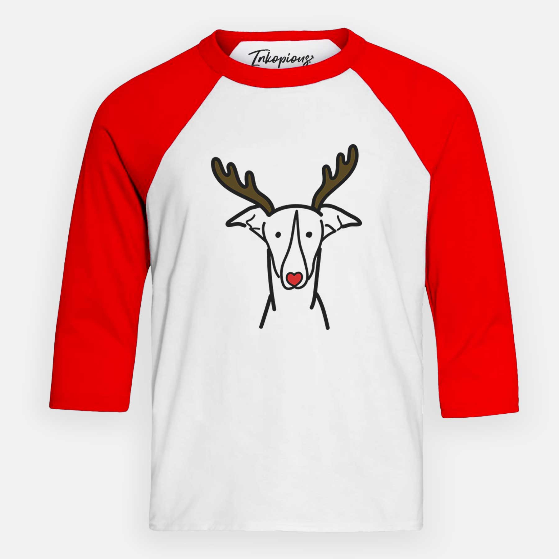 Red Nose Greyhound - Youth 3/4 Long Sleeve