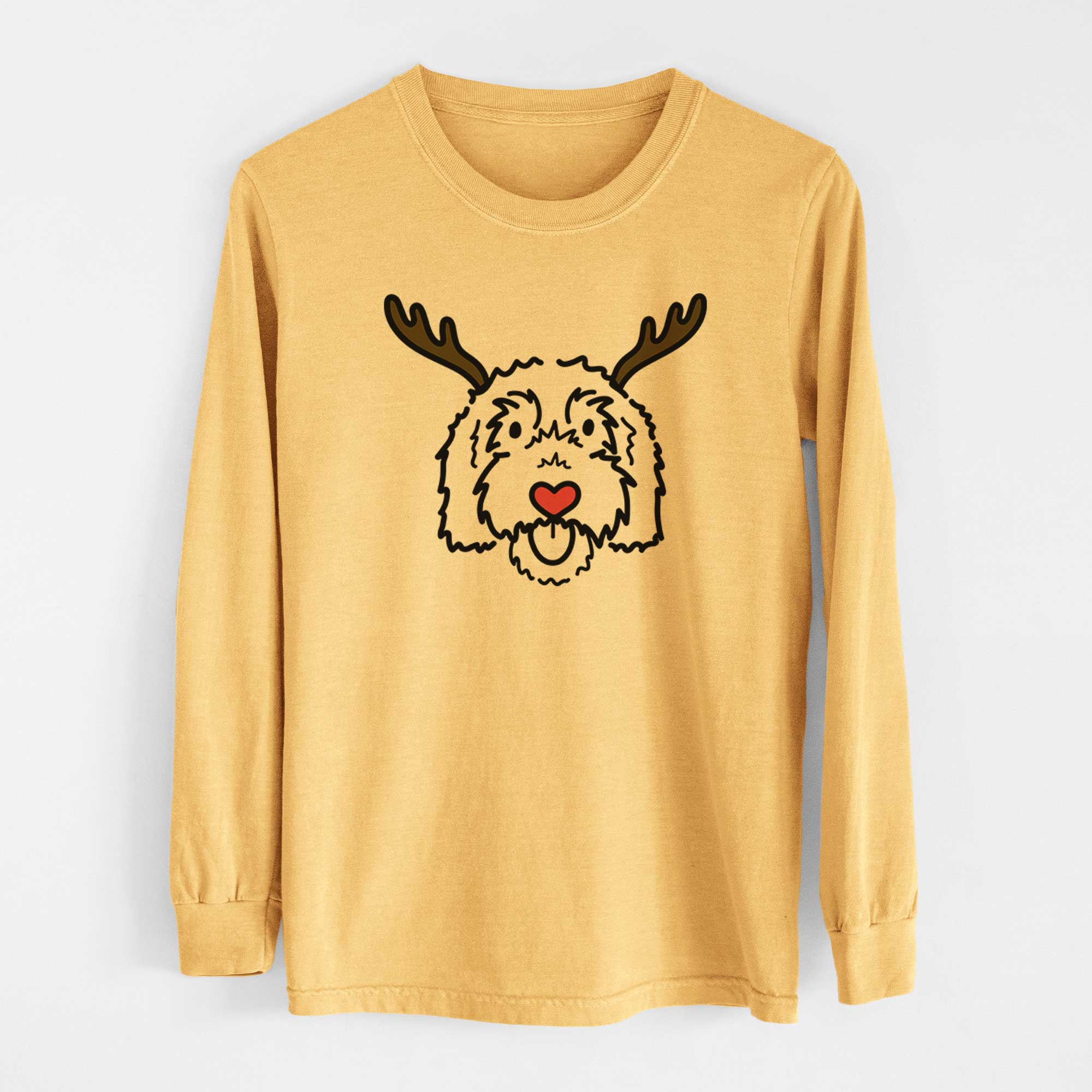 Red Nose Goldendoodle - Gus - Heavyweight 100% Cotton Long Sleeve