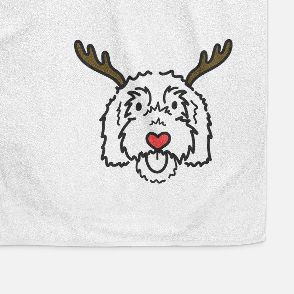 Red Nose Goldendoodle - Gus - Decorative Hand Towel