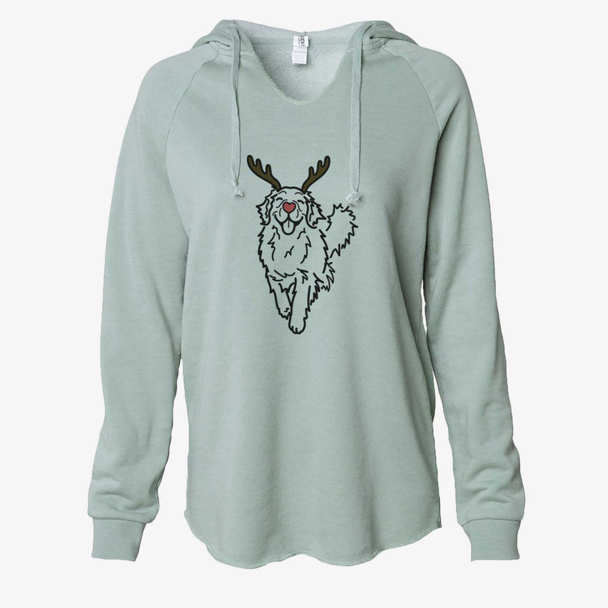 Red Nose Golden Retriever - Hamlet - Cali Wave Hooded Sweatshirt