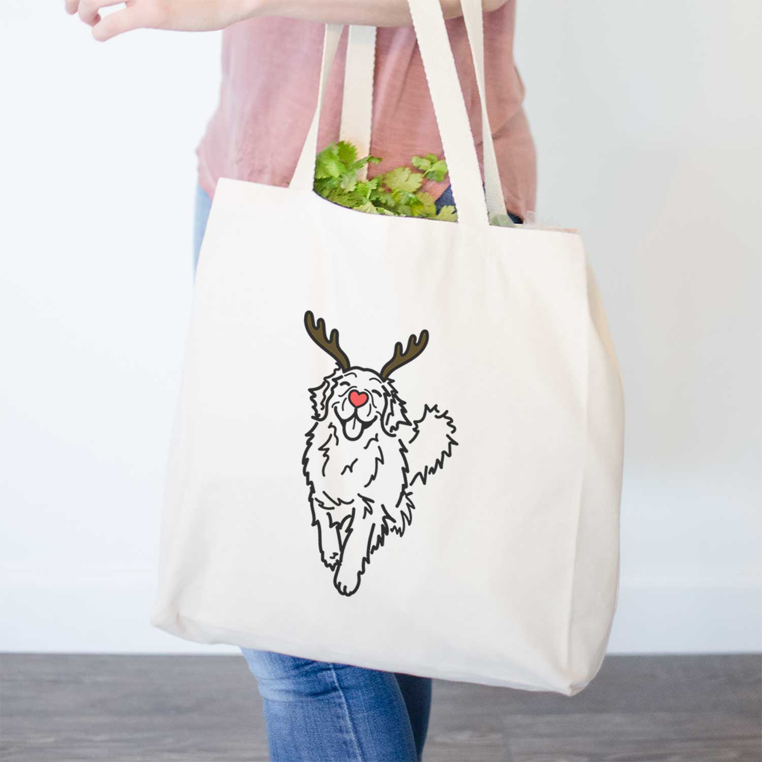 Red Nose Golden Retriever - Hamlet - Tote Bag