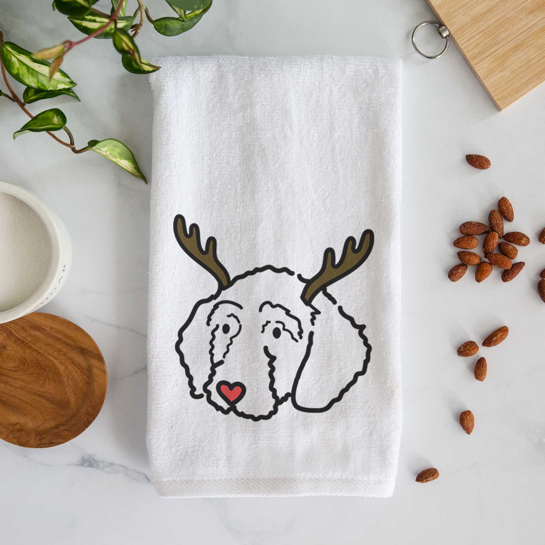 Red Nose Goldendoodle - Hanna - Decorative Hand Towel