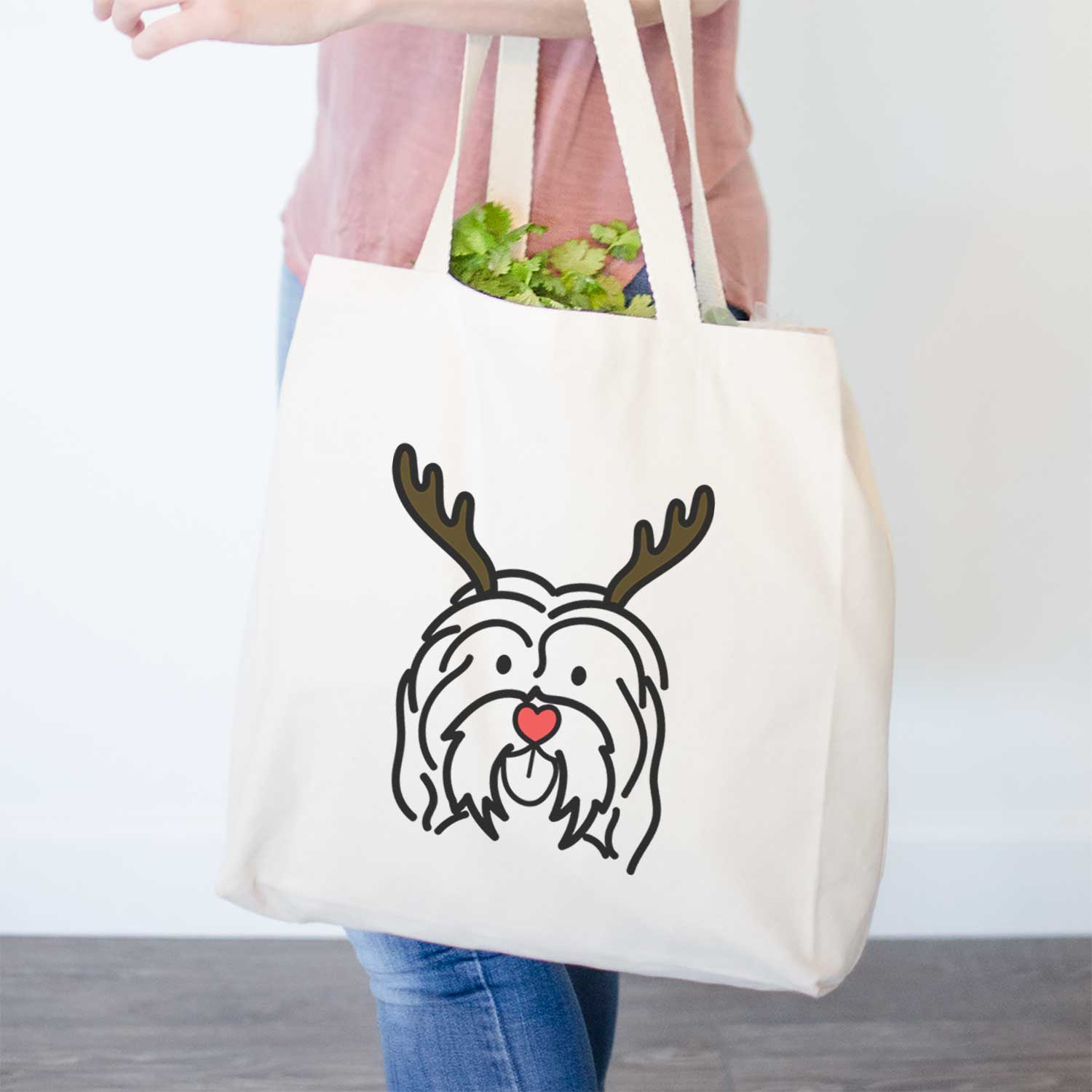 Red Nose Havanese - Tote Bag