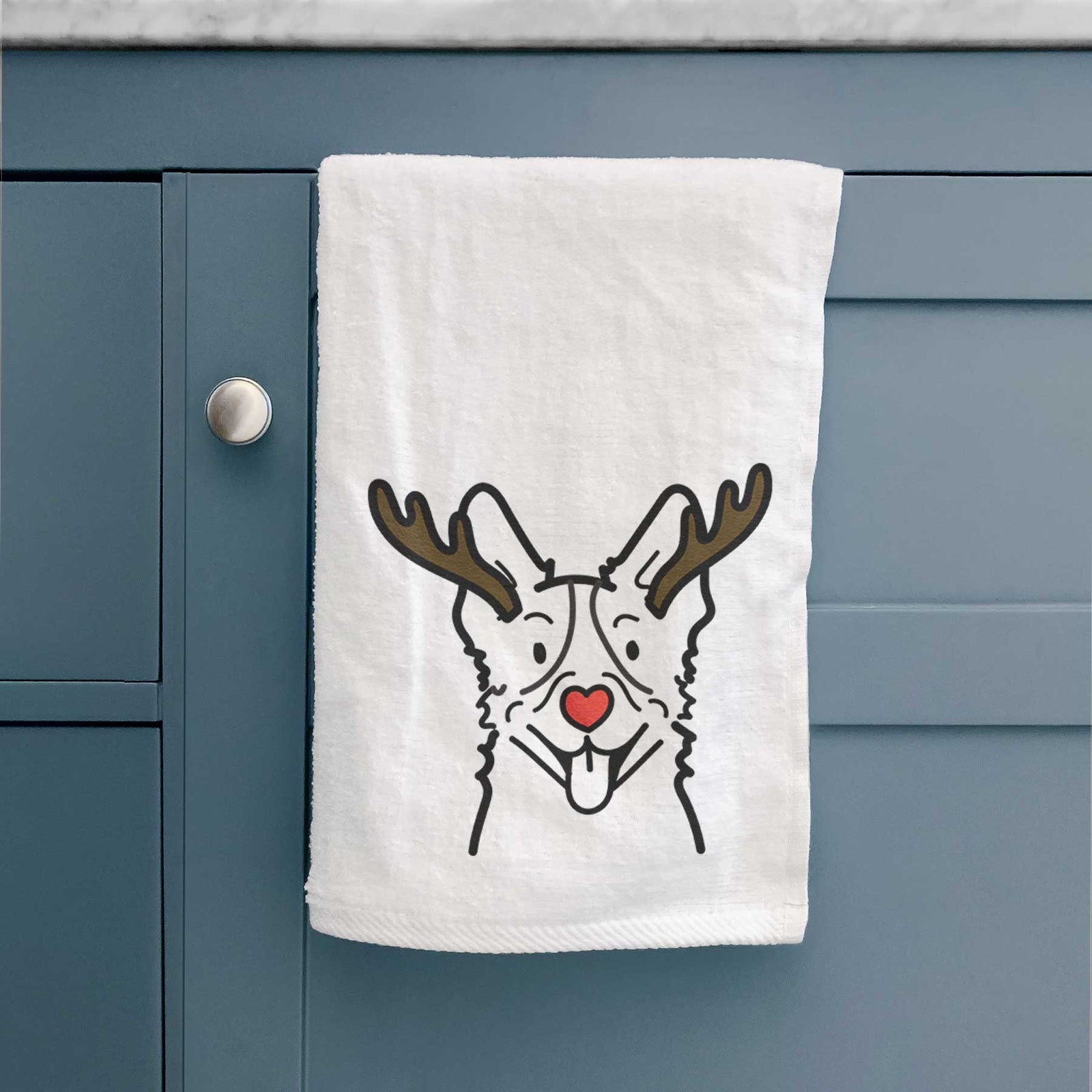 Red Nose Heeler - Decorative Hand Towel