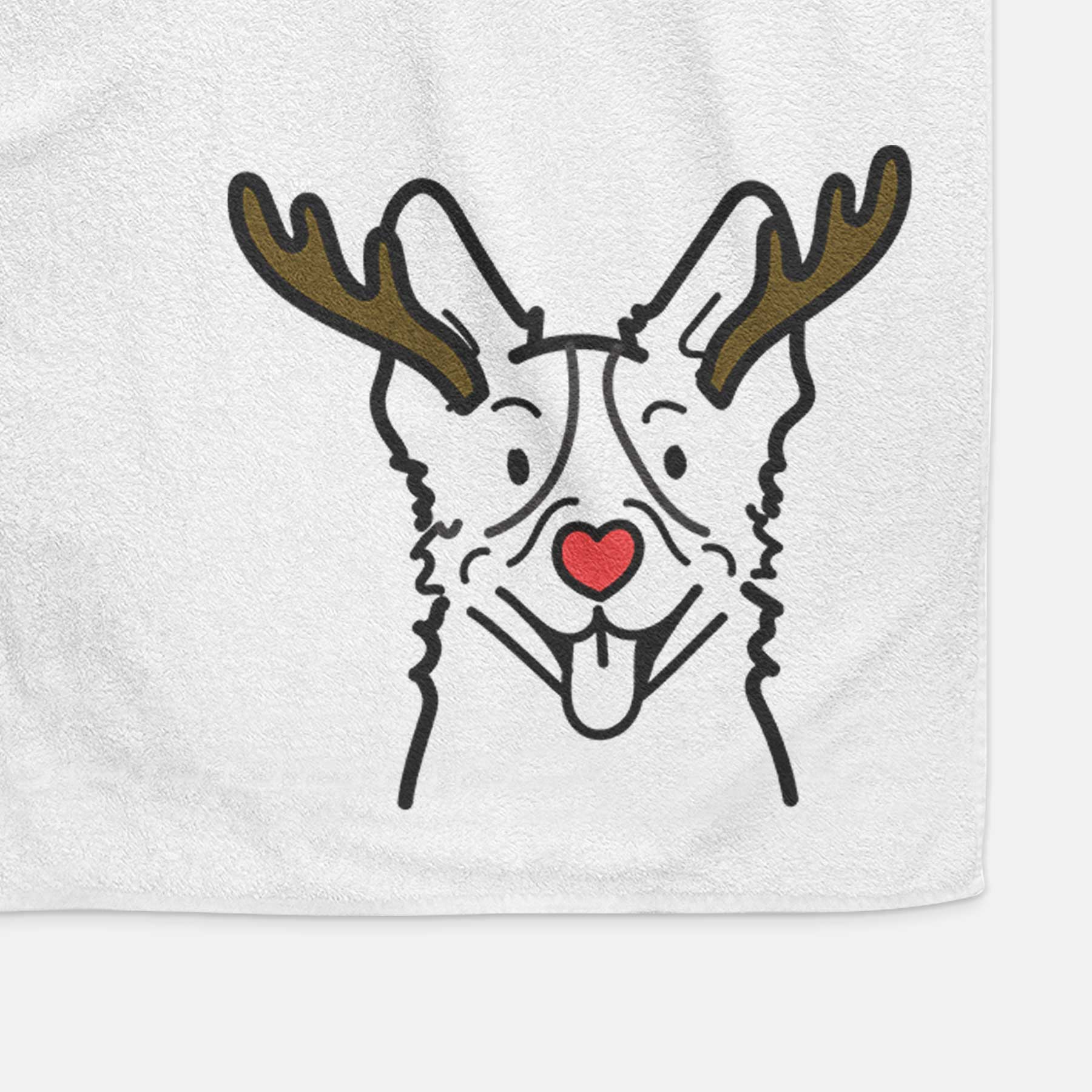 Red Nose Heeler - Decorative Hand Towel