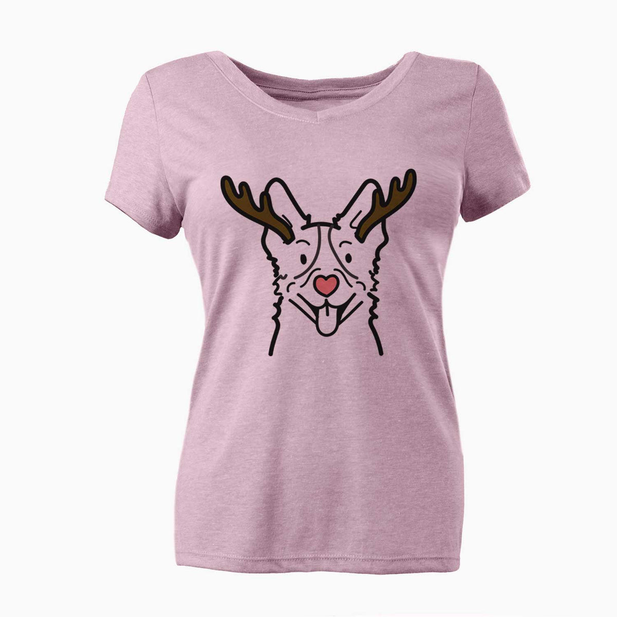Red Nose Heeler - Women's V-neck Shirt