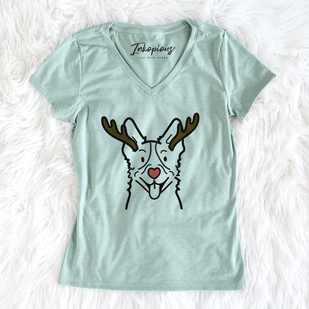 Red Nose Heeler - Women&#39;s V-neck Shirt