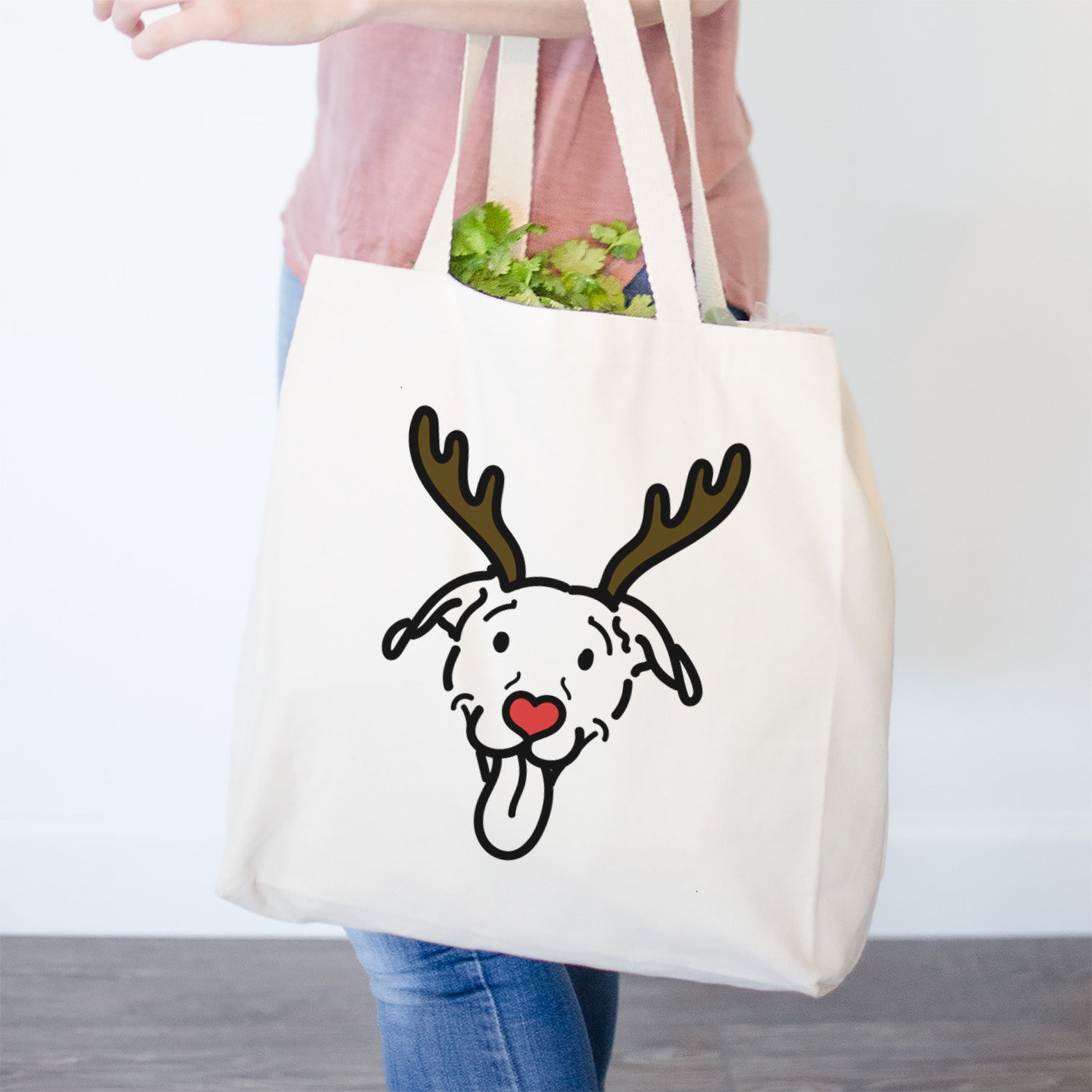 Red Nose Pitbull Mix - Hemi - Tote Bag