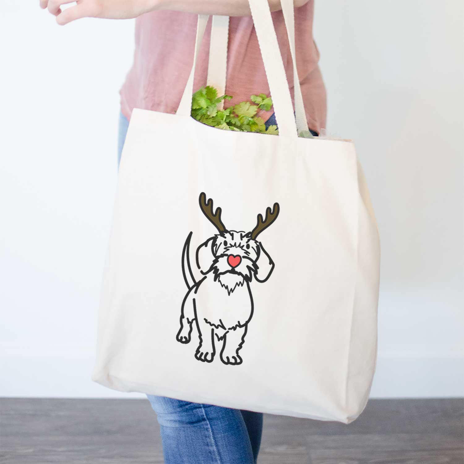 Red Nose Wire Dachshund - Henry - Tote Bag