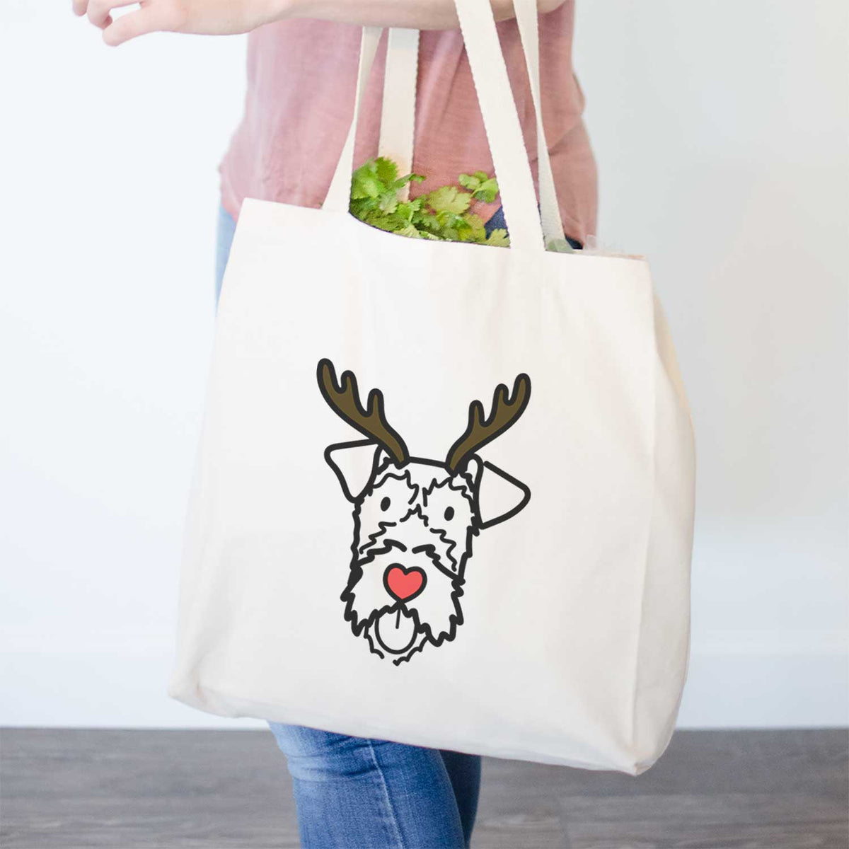 Red Nose Irish Terrier - Tote Bag