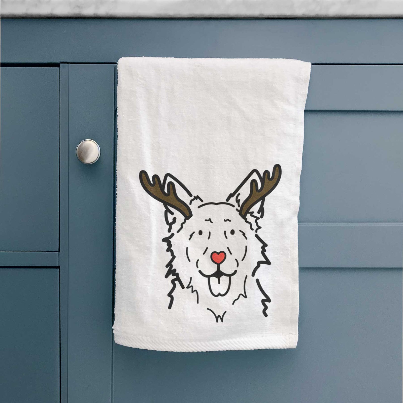 Red Nose Mudi - Jack - Decorative Hand Towel
