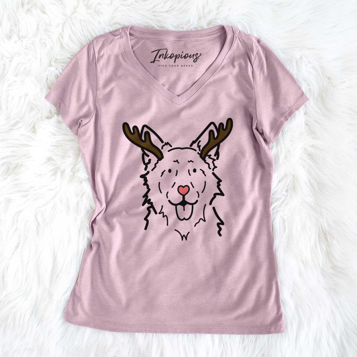 Red Nose Mudi - Jack - Women's V-neck Shirt