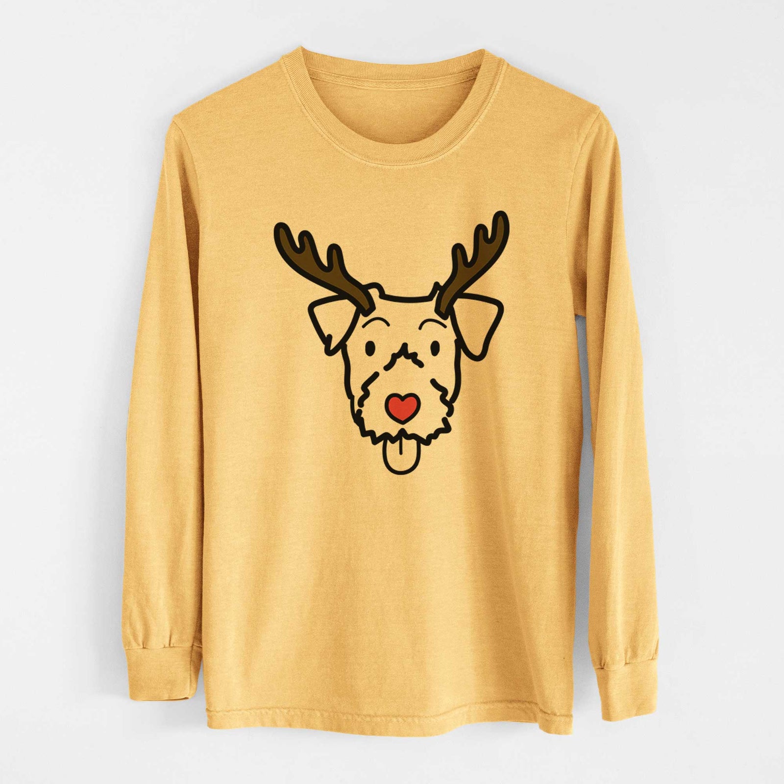 Red Nose Jack Russell Terrier - Heavyweight 100% Cotton Long Sleeve