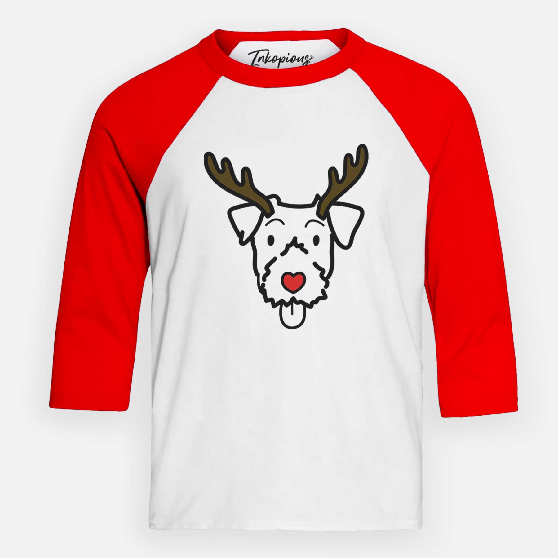 Red Nose Jack Russell Terrier - Youth 3/4 Long Sleeve