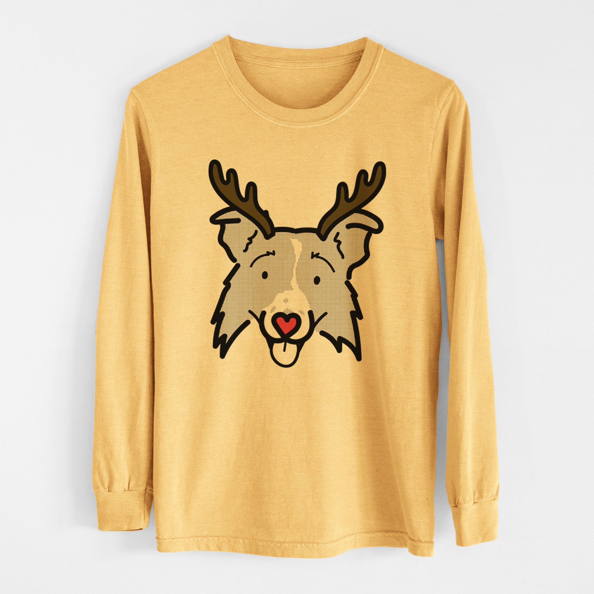 Red Nose Border Collie 2.0 - Jam - Heavyweight 100% Cotton Long Sleeve