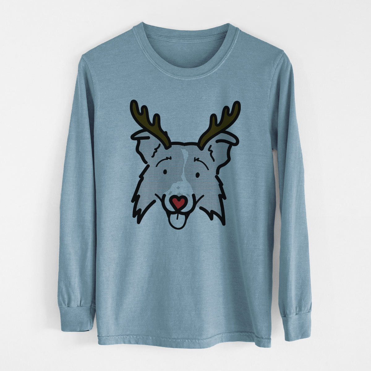 Red Nose Border Collie 2.0 - Jam - Heavyweight 100% Cotton Long Sleeve