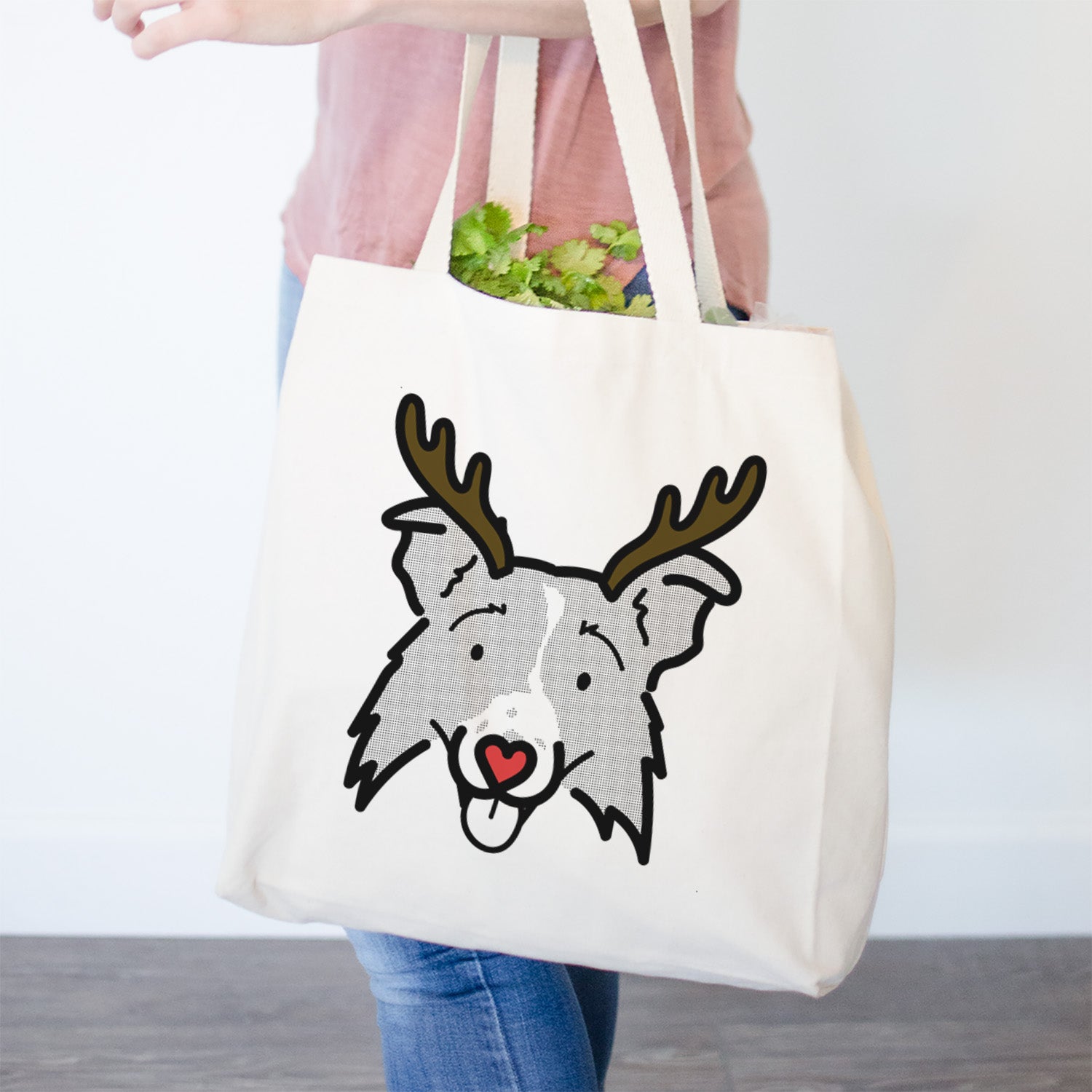 Red Nose Border Collie 2.0 - Jam - Tote Bag