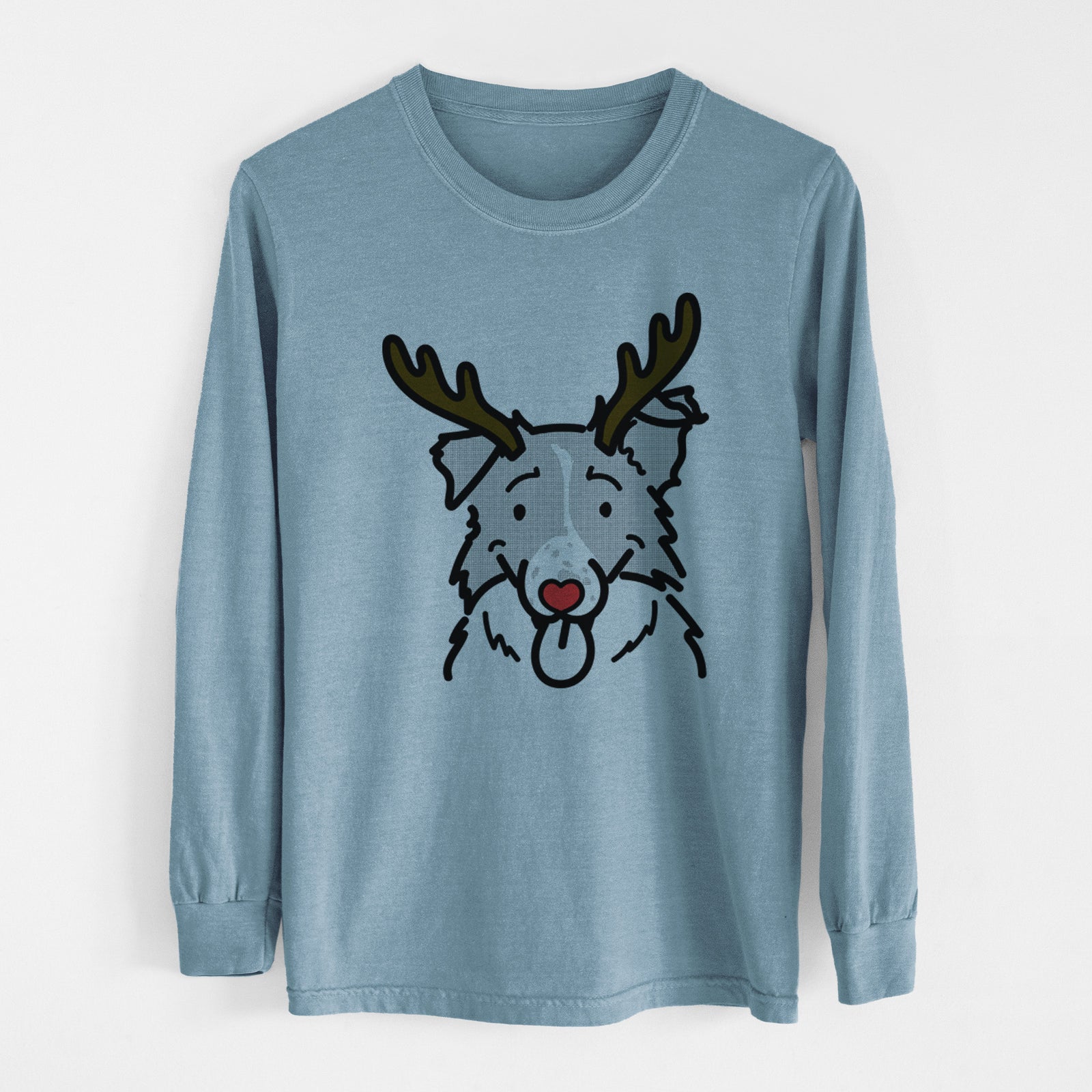 Red Nose Border Collie - Jam - Heavyweight 100% Cotton Long Sleeve