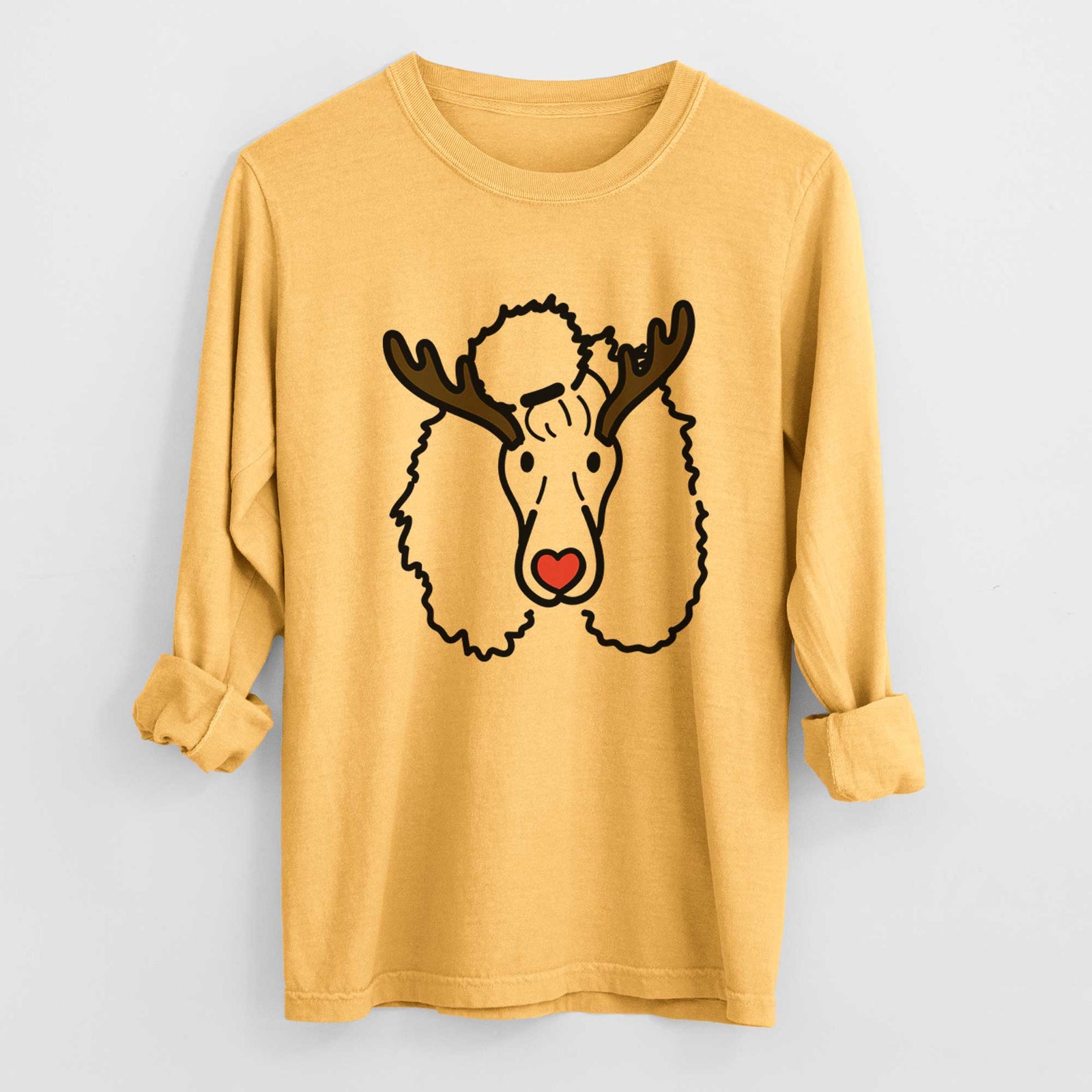 Red Nose Standard Poodle - Jemma - Heavyweight 100% Cotton Long Sleeve