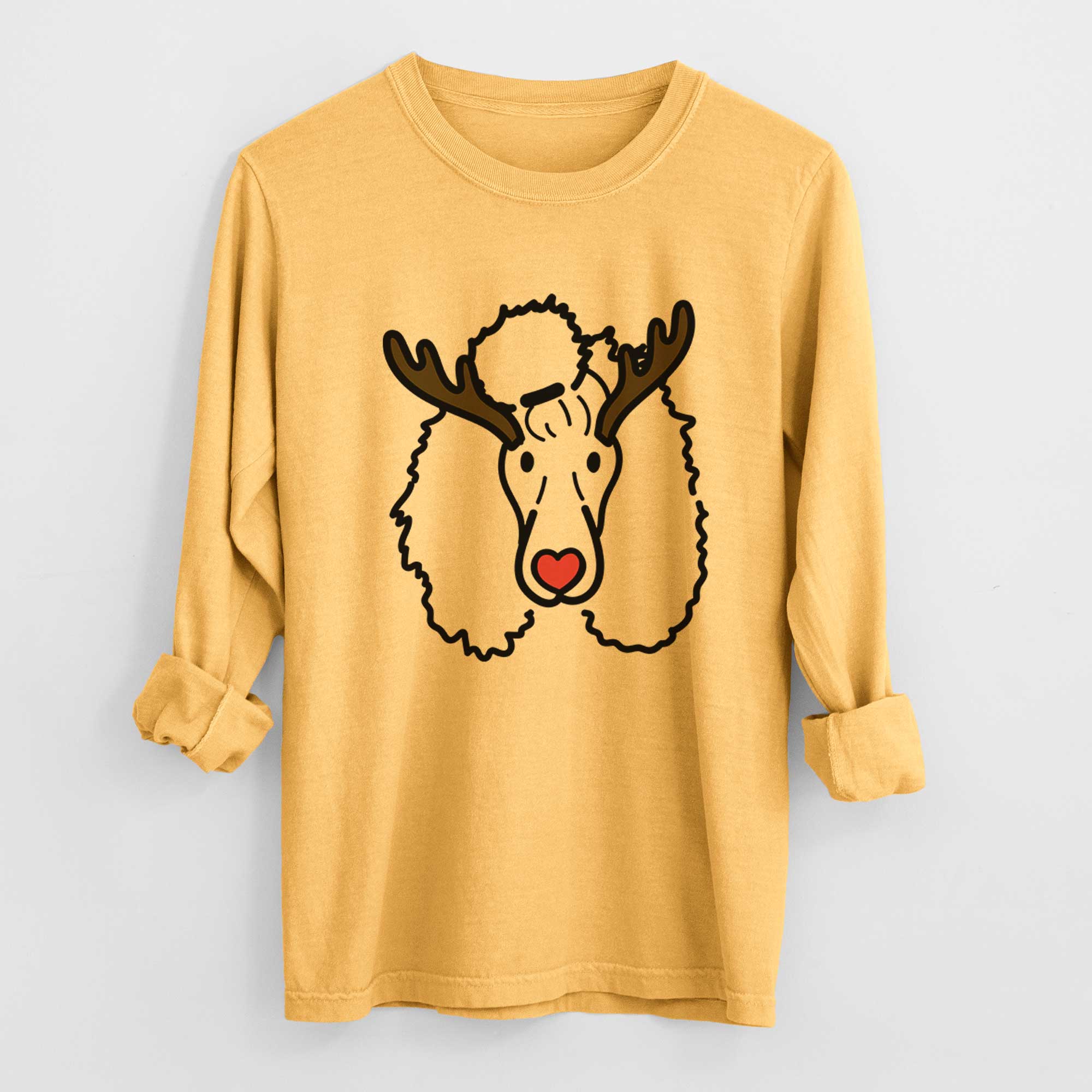 Red Nose Standard Poodle - Jemma - Heavyweight 100% Cotton Long Sleeve