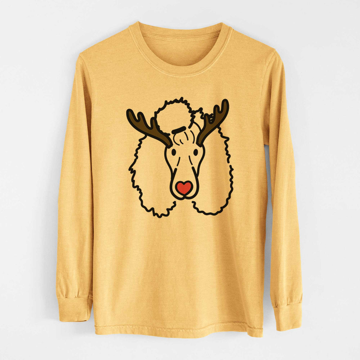 Red Nose Standard Poodle - Jemma - Heavyweight 100% Cotton Long Sleeve