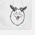 Red Nose Keeshond - Decorative Hand Towel