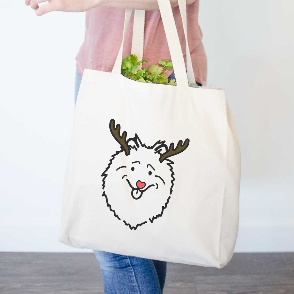 Red Nose Keeshond - Tote Bag